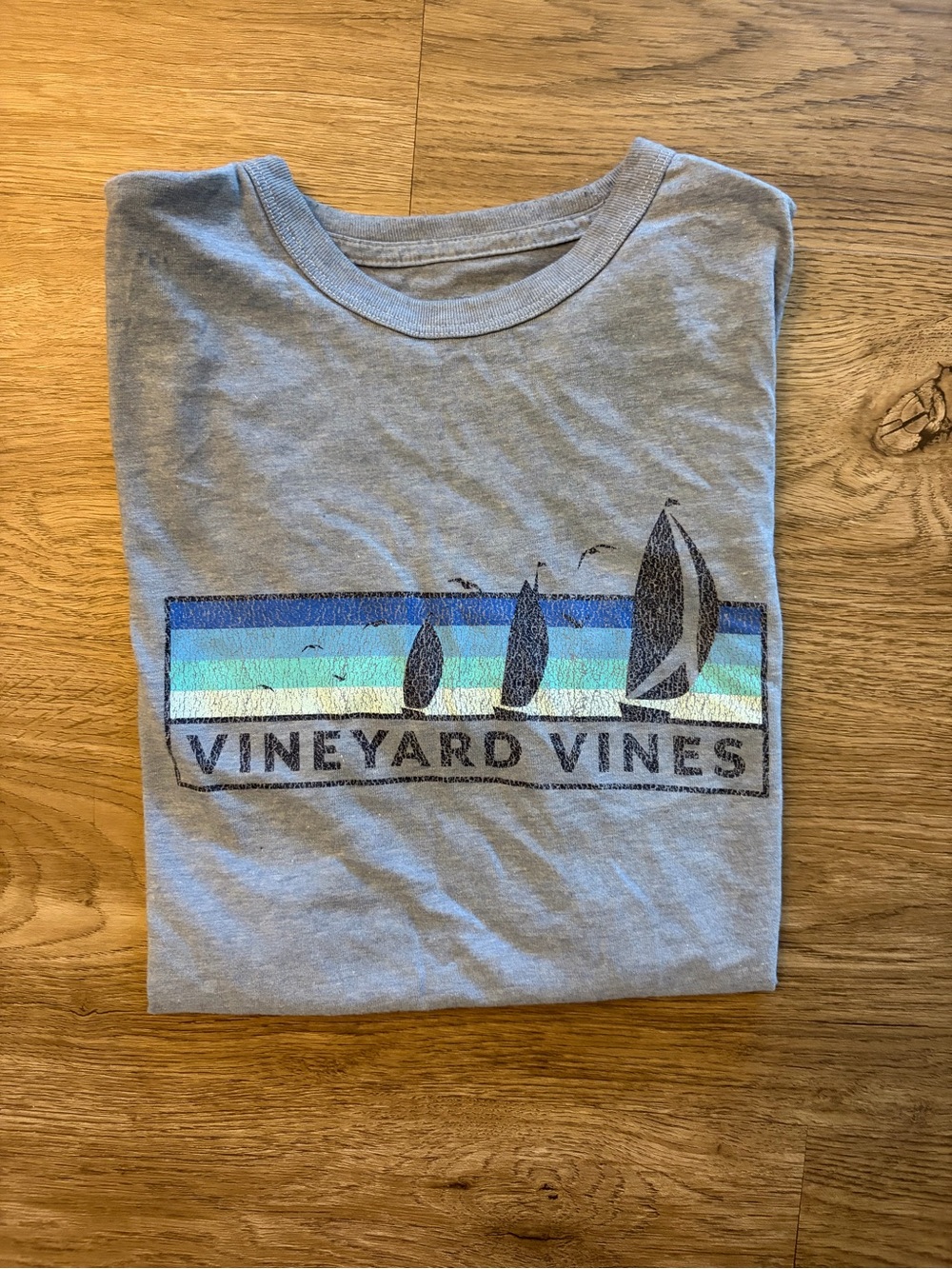 Vineyard Vines Men’s Light Blue Sailboat Tee